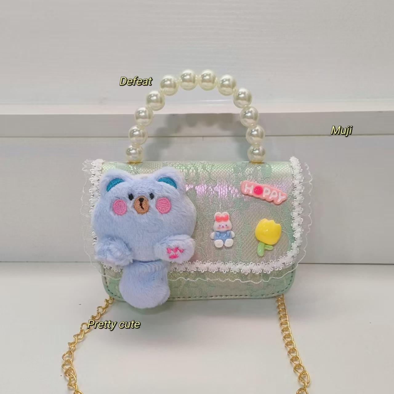 Bolso de perlas bolso de mochila bolso accesorios bolso de gato bolso de niños bolso de cadena bolso cuadrado bolso de Año Nuevo billetera para chicas