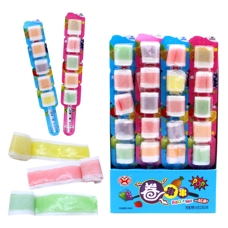 Hollywood Retro Children Snack Creative Juice Roll Candy Gummy Wholesale Mixed Flavor 25g Candy