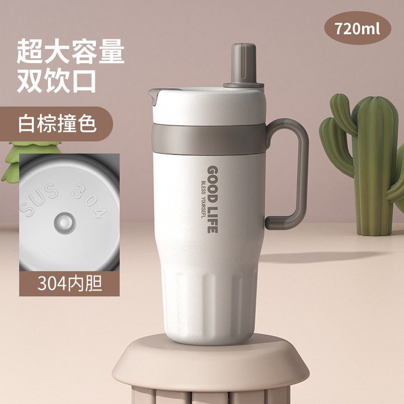 新しい Bingba カップステンレス鋼マグ蓋付きカップ保冷断熱カップ大容量ポータブルウォーターカップ二重層カップ|undefined