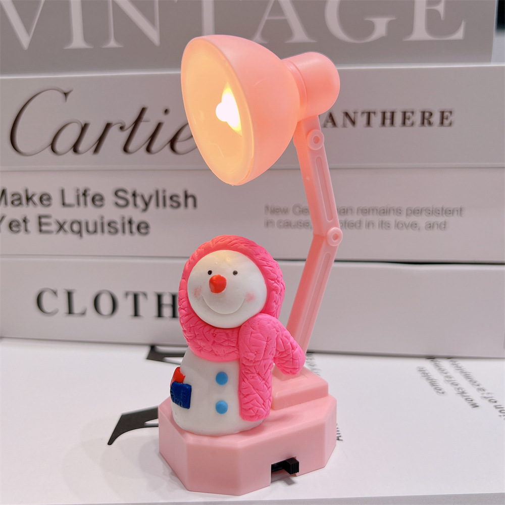 폴리머 클레이 스노우 로봇 팔 램프 파우더