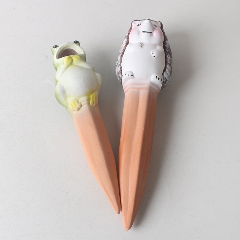 陶瓷园林园艺滴水红陶浇灌工具懒人自动红陶浇花器红土渗水器神器