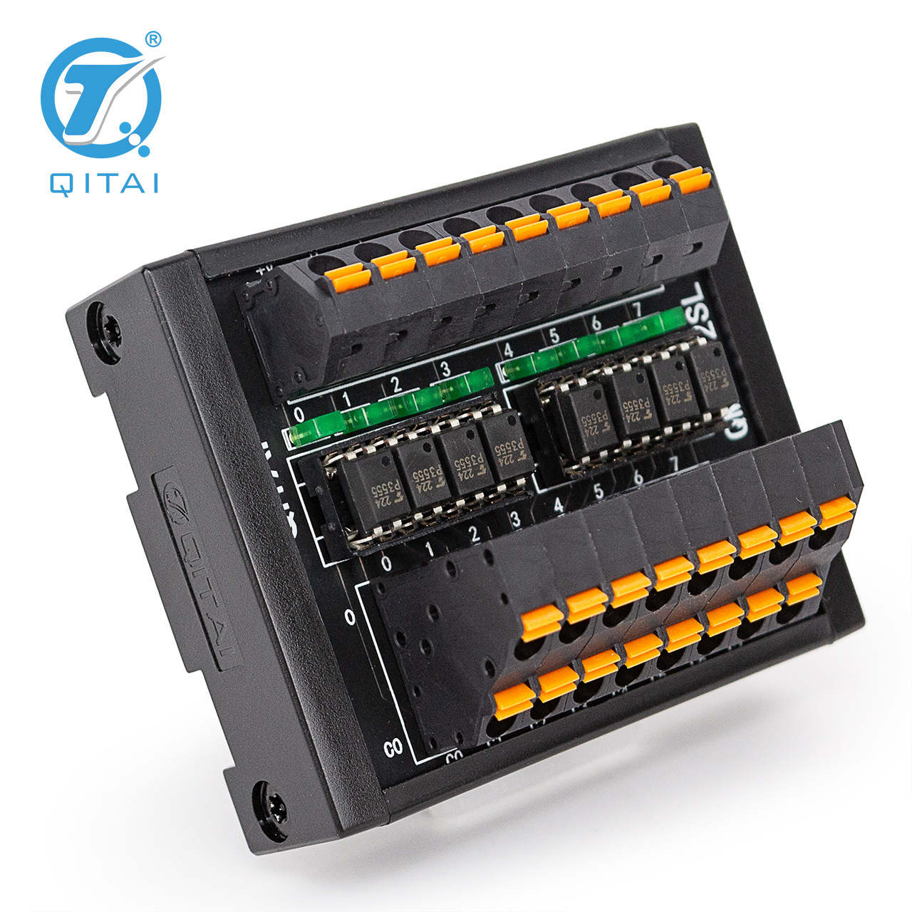 QMY302SL端子台继电器电源信号放大8位光耦型高速固态继电器模块