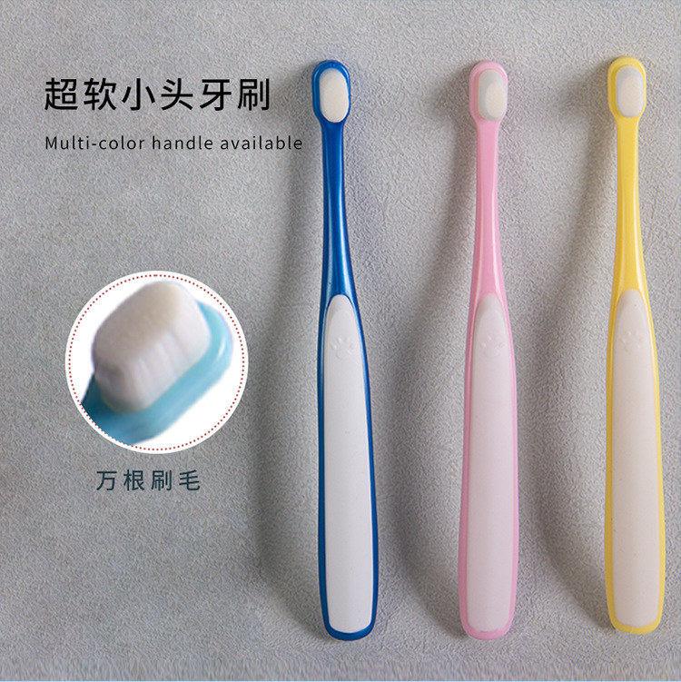 New Cat and Dog Animal Oral Cleaning Soft-Bristled Pet Toothbrush with Ten Thousand Hairs Single Pack Ready for Wholesale with Logo