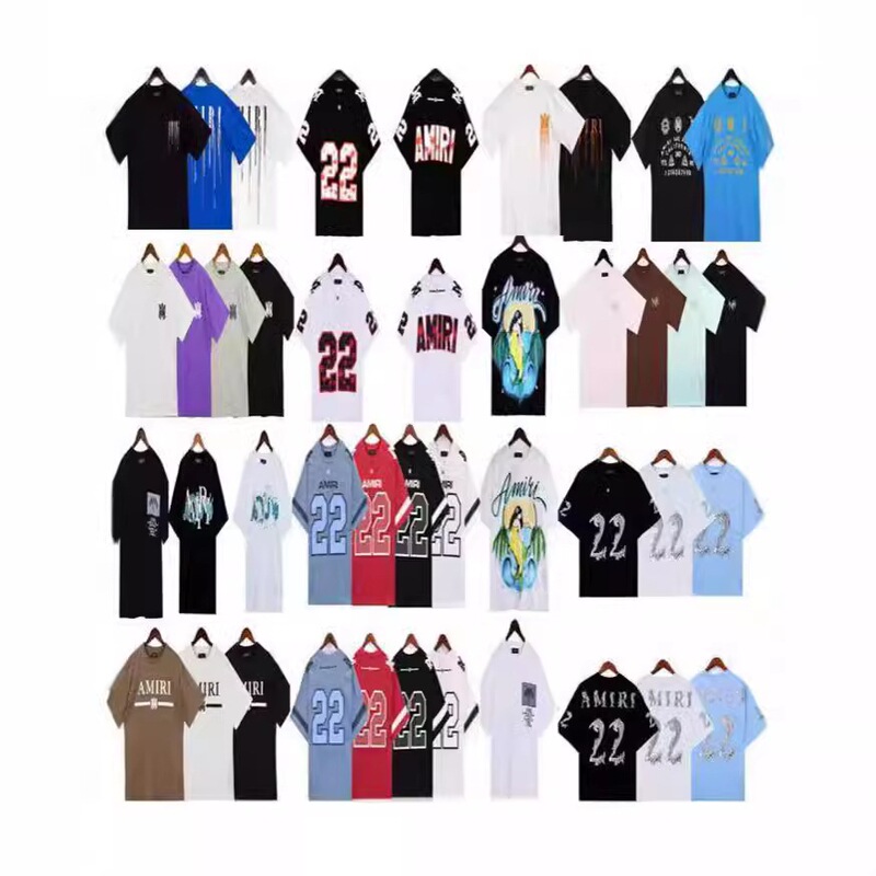 Trendy High Street Am Splatter Paint Camouflage Starry Sky Graffiti Letter Print Short-Sleeve Loose Casual Couple's T-Shirt Trendy High Street Am Splatter Paint Camouflage Starry Sky Graffiti Letter Print Short-Sleeve Loose Casual Couple's T-Shirt