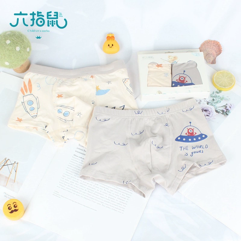 优+六指鼠 Детское нижнее белье для мальчиков, брюки, шорты, для подростков