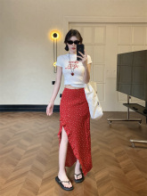 宋正恩白色t恤女短袖夏季新款正肩修身字母印花设计感短款小上衣