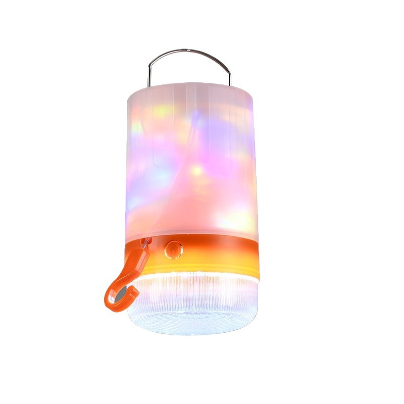 Campamento de iluminación con cinta métrica de luz, lámpara de tienda de campaña, lámpara de Ambiente de interfaz de carga tipo - c, lámpara de colores, portátil