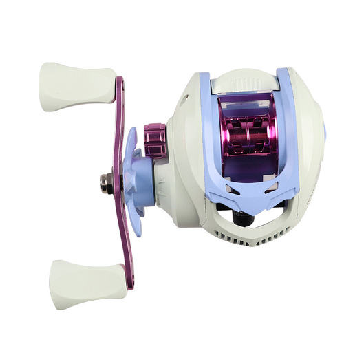 Calicoe Fishing Spinning Reel with All-Metal Line Cup, 7.1 Brake, Long Casting, Black Universal Spinning Dropper Reel