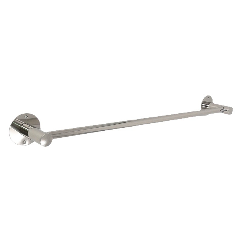 304 stainless steel non-perforated towel hanging pole bathroom single pole double pole bathroom high and low pole hotel towel rack