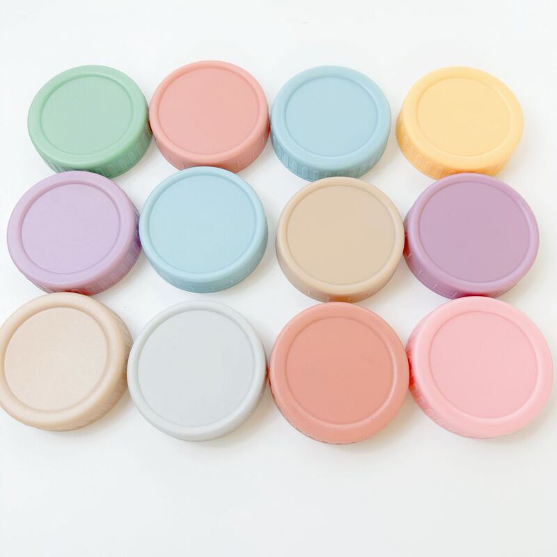 現物国境を越えたプラスチックカバーメーカー卸売り標口70mmpフロストプラスチックカバーマカロンメイソン蓋キャビア|undefined