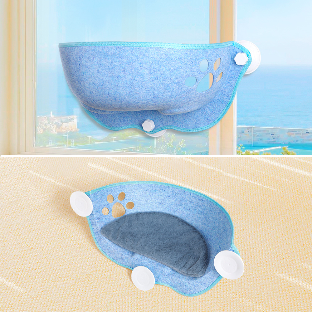 Comercio exterior nuevo fello gato hamaca crescente ventosa colgante desmontable ventana colgar nido sol gato nido