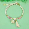 Hanging tassel rice dumplings with peach blossoms and a thread of longevity - Champagne