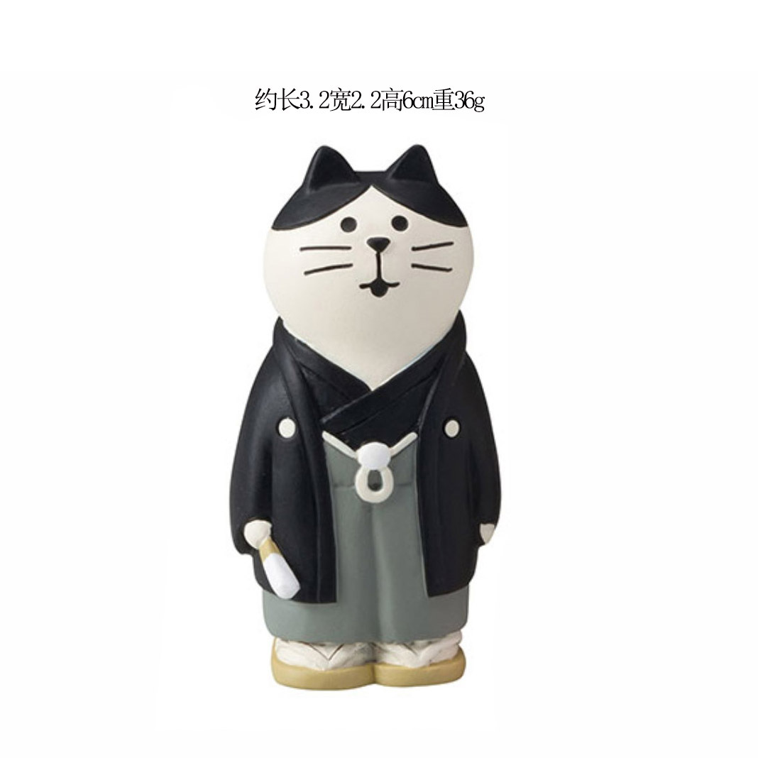 樹脂装飾品和風猫新郎新婦恋人結婚式ギフトケーキ車の中央制御装飾工芸品装飾品