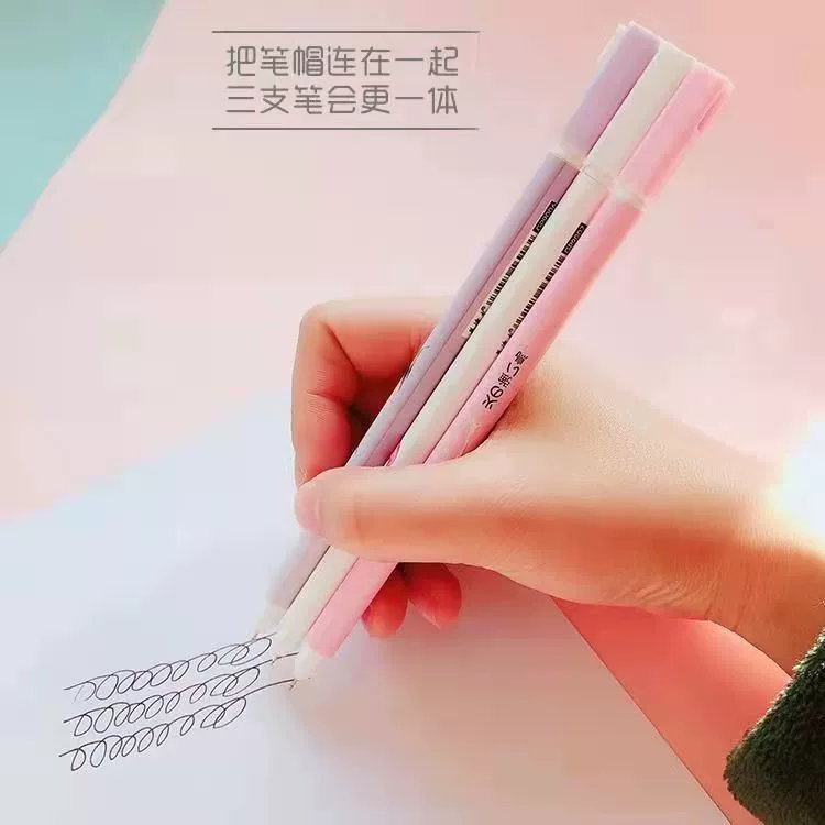 Популярная в Douyin ручка-карандаш для ленивого копирования, милый комбинированный многофункциональный пишущий инструмент для пар