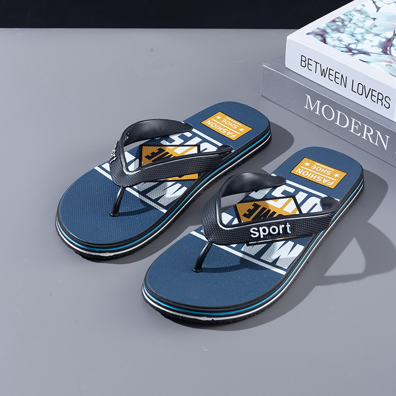 Summer New Style Beach Camping Men's Flip-Flops Pvc Color-Blocking Outdoor Wear-Resistant Non-Slip Flip-Flops Summer New Style Beach Camping Men's Flip-Flops Pvc Color-Blocking Outdoor Wear-Resistant Non-Slip Flip-Flops