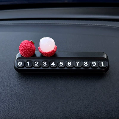 Car Phone Number Plate Decoration — Nömrəli dayanma kartı - everything-goes-well-black-square-number-plate