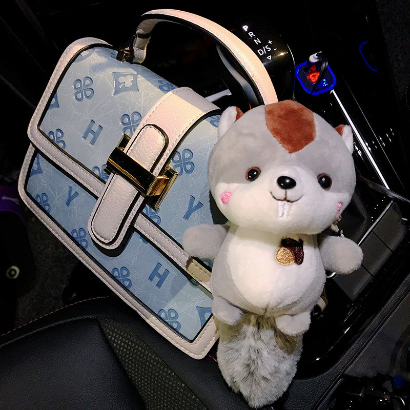 かわいいリスのぬいぐるみのキーホルダーのアイデア人形のぬいぐるみのかばんのペンダントのカップルのアクセサリーの人形のペンダントのキーホルダー|undefined