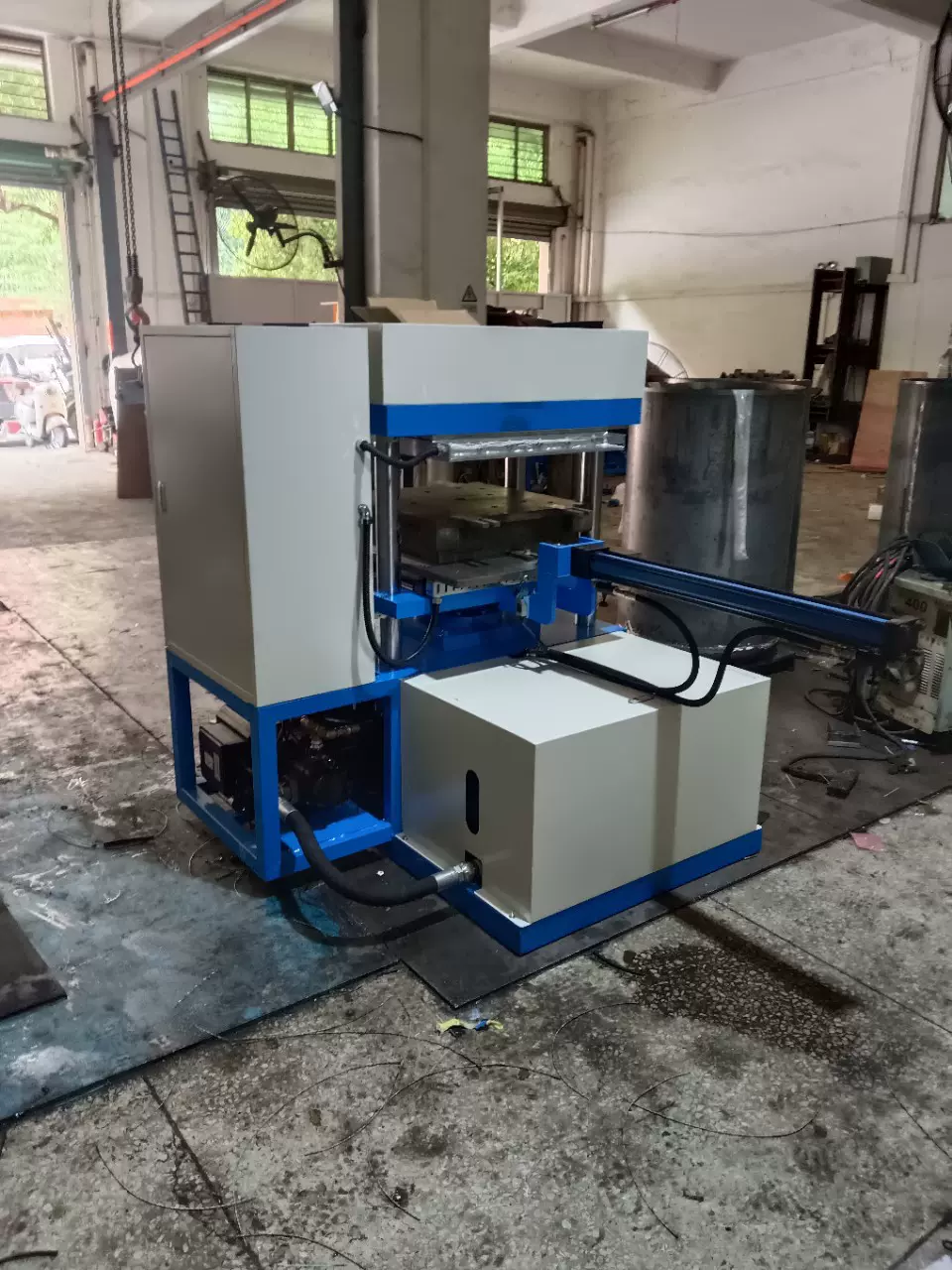 橡胶地垫样品机，斜边条定型热压机，小方砖热压机