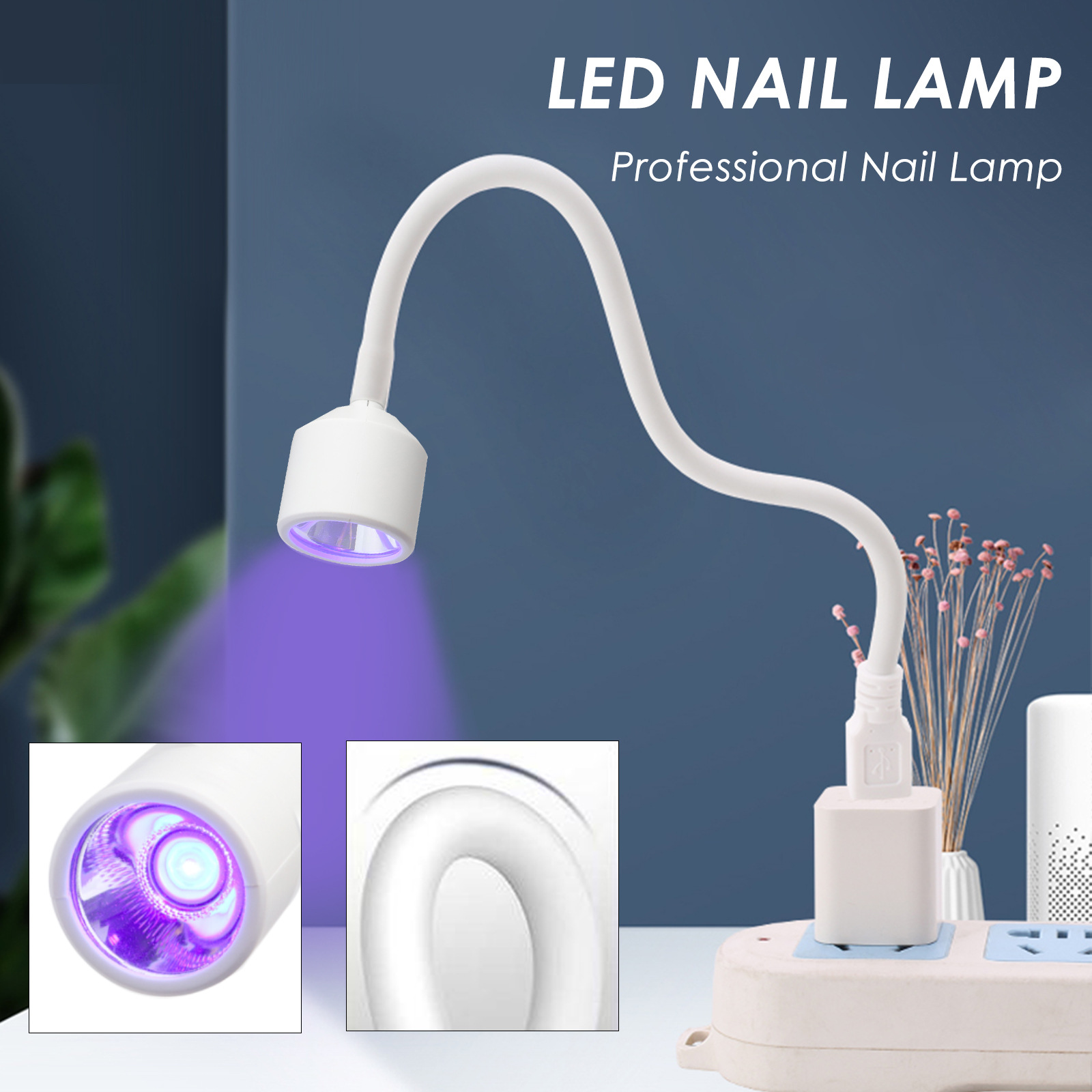 Transfronterizo nuevo mini USB lámpara de uñas máquina de fototerapia hoja de uñas lámpara de hornear LED pequeña portátil conveniente lámpara de fototerapia