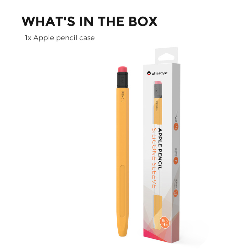アップルペンのシリコン保護カバーApple Pencil pro & 2世代レトロ鉛筆滑り止めペンカバー|undefined