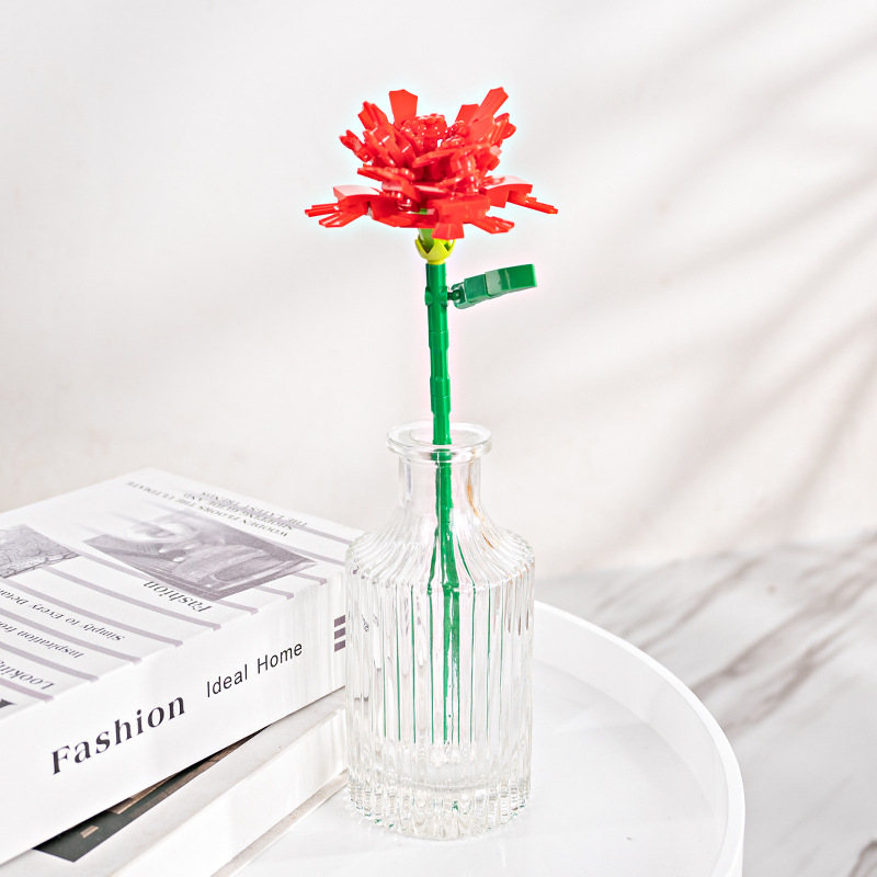 JAKI Jiaqi bloques de construcción suculenta olla montaje decoración interior simulación flor planta juguete lindo regalo la muchacha