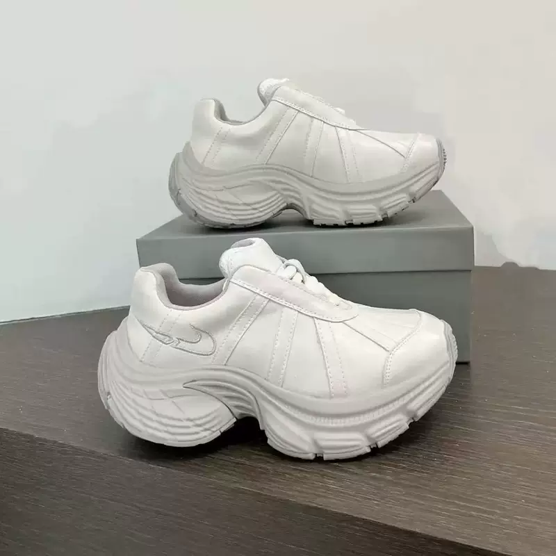 2025 весна новый стиль модная dad shoes универсальная повседневная обувь с толстой подошвой повышение роста женские кеды шнуровка цветовой список
