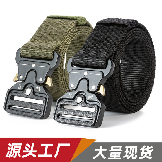 Cobra tactical belt men's outdoor nylon buckle belt student military training overalls belt manufacturers wholesale