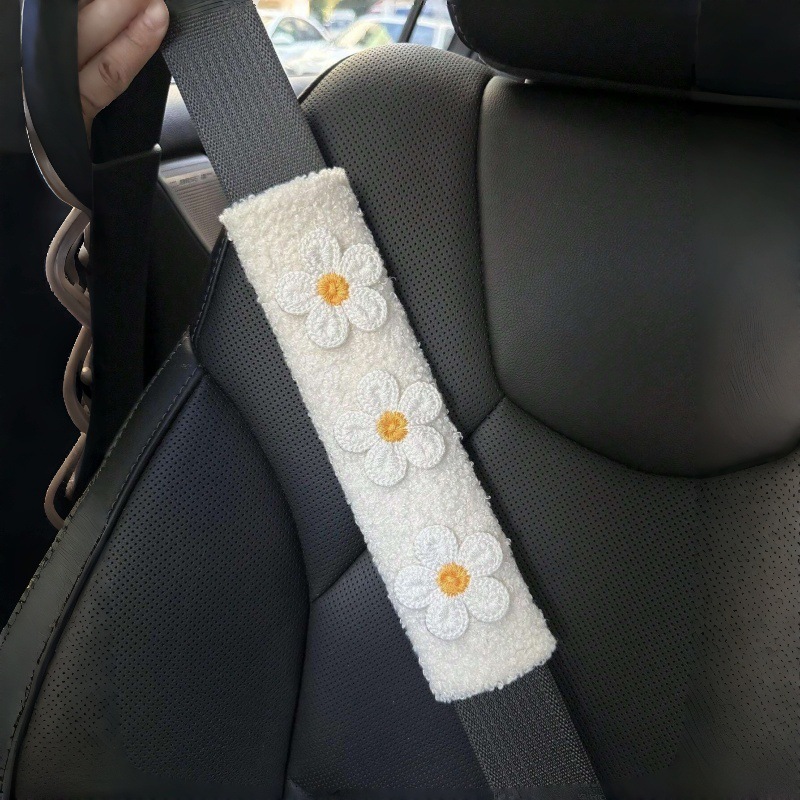 Car Seat Belt Shoulder Cover, Cute Car Seat Belt Anti-Strangle Protection Cover, Universal Style