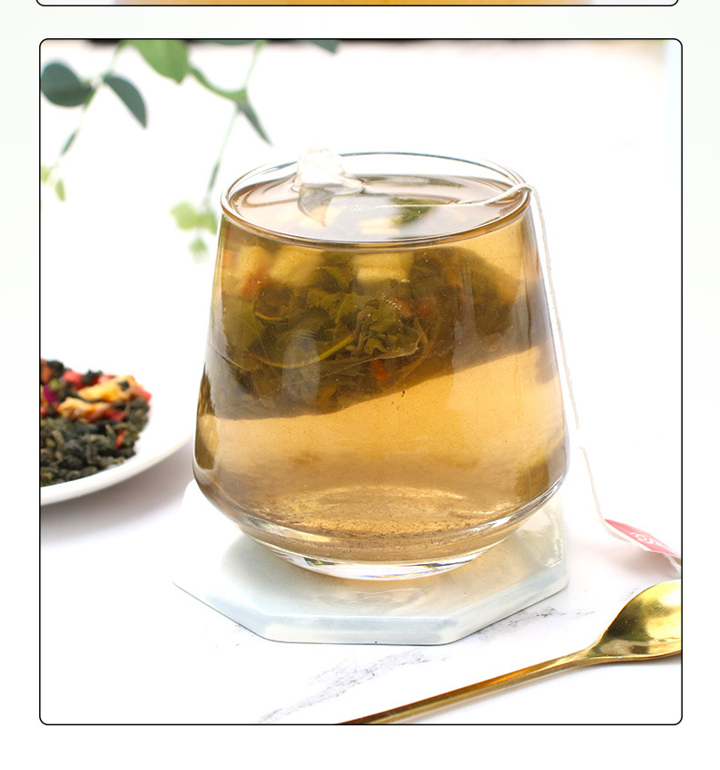 Watermelon Oolong Tea Xigua Wulong Cold Brew Fruit Tea 10 Individual Sachets 80g Sugar Free Summer Iced Tea in use