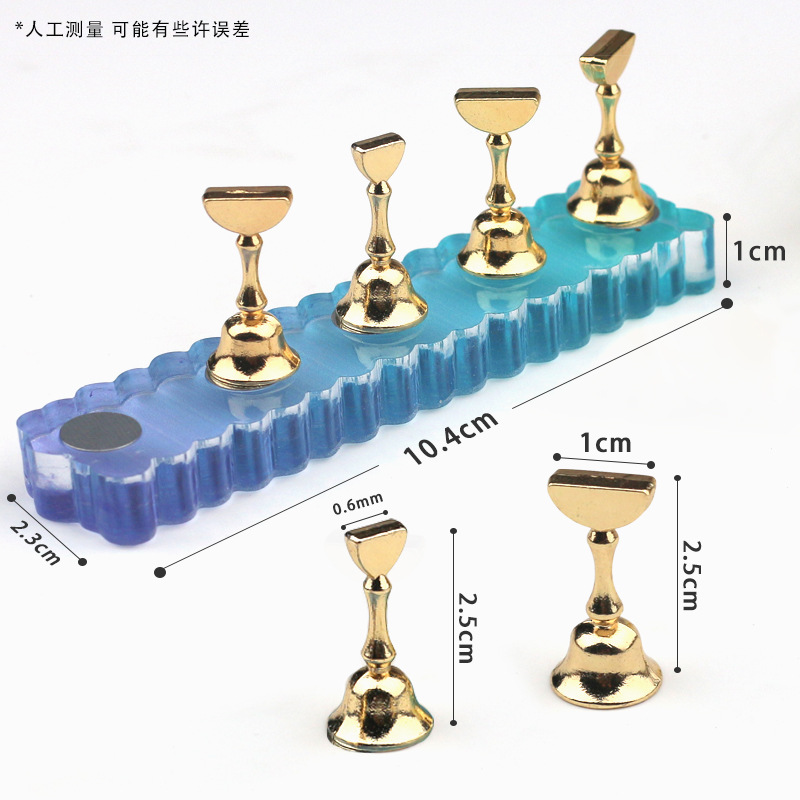 Usar herramientas de uñas, práctica de uñas, soporte para uñas, hada, fantasía, base acrílica Aurora, soporte para uñas, soporte para piezas de ajedrez, soporte para exhibición