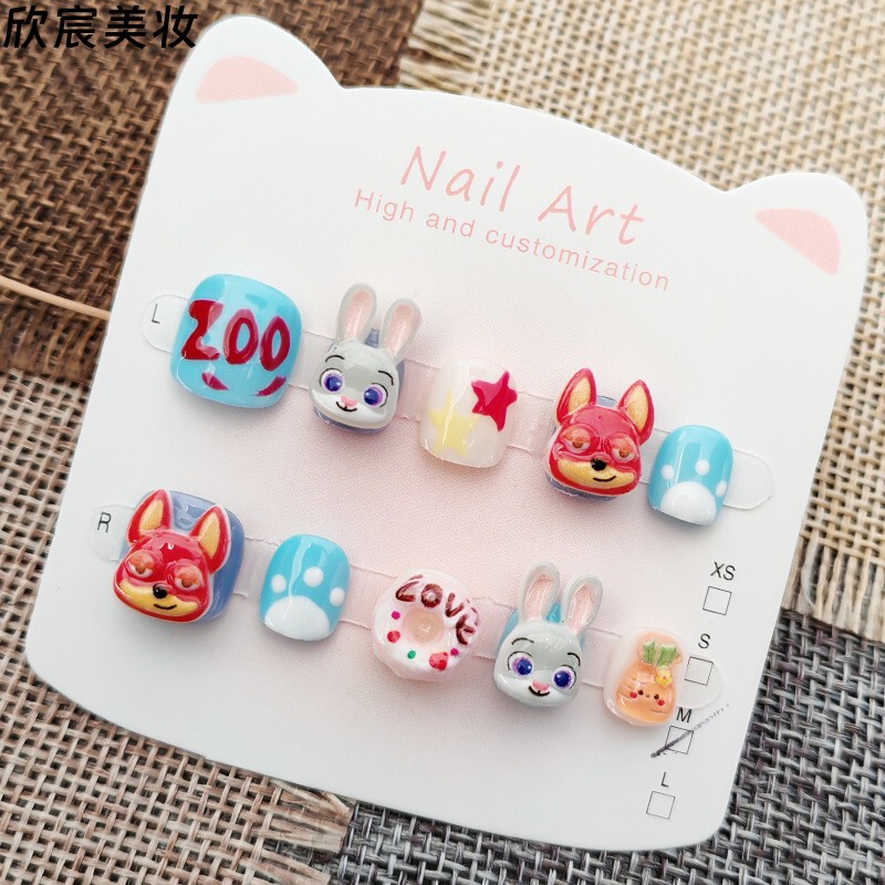 Zootopia Officer Judy Handmade Nail Art Stickers for Children--Nail Art Stickers for Kids Zootopia Officer Judy Handmade Nail Art Stickers for Children--Nail Art Stickers for Kids