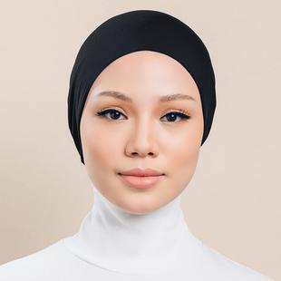 Modal round mouth bandage bottoming headband base cap turban