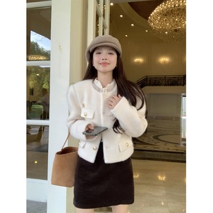 Chanel Style Short Woolen Coat Women's Spring 2025 New Style Super Good-looking Small Elegant Top