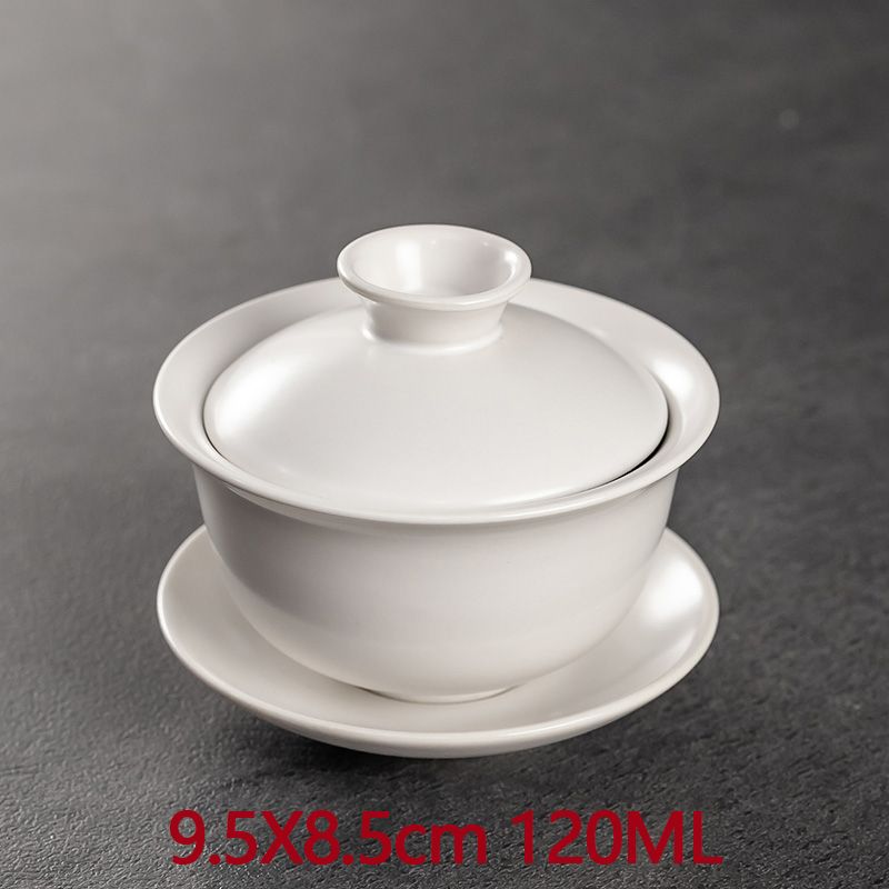 딩야오 흰색 덮은 그릇