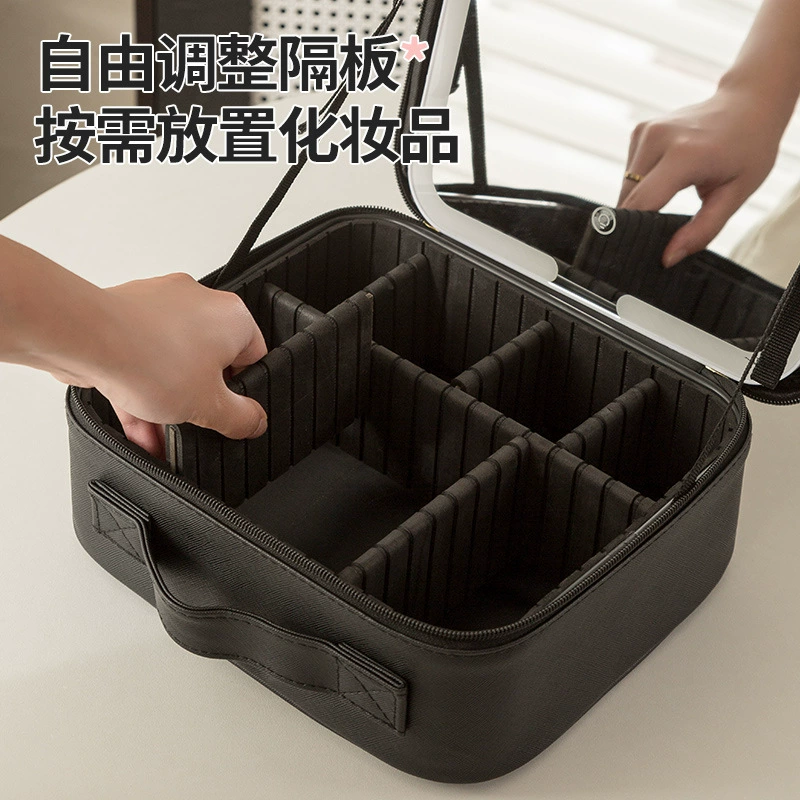 Capacious universal cosmetic bag, high quality handheld organizer bag for traveling