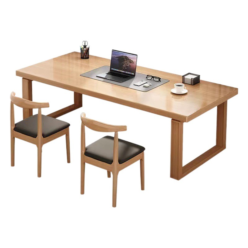 Madera sólida grande escritorio largo mobien estudio sala de estar tablero grande Workbench moderno minimalista hogar Oficina escritorio de la computadora