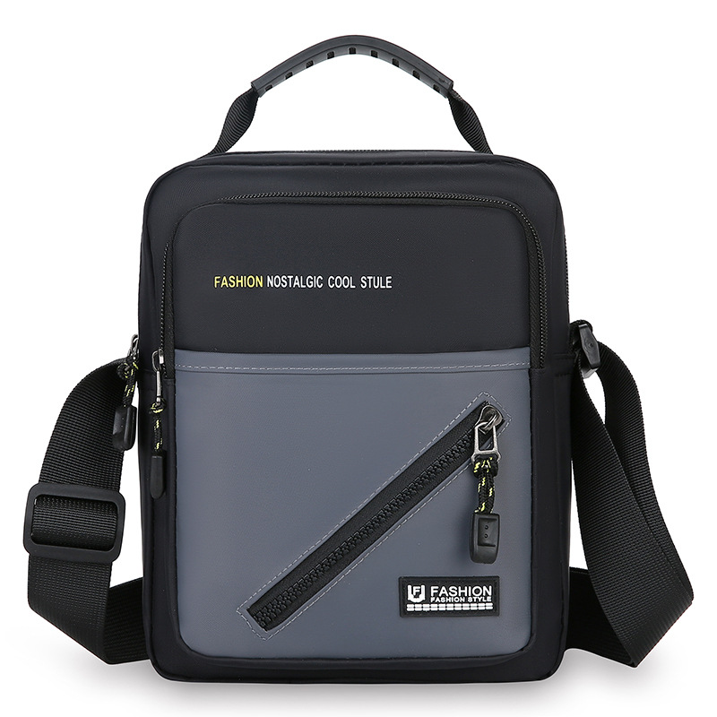 Bolso de hombro para hombre de nuevo estilo bolso de tela Oxford ligero bolso de viaje deportivo de ocio simple y versátil bolso de mensajero de moda marea