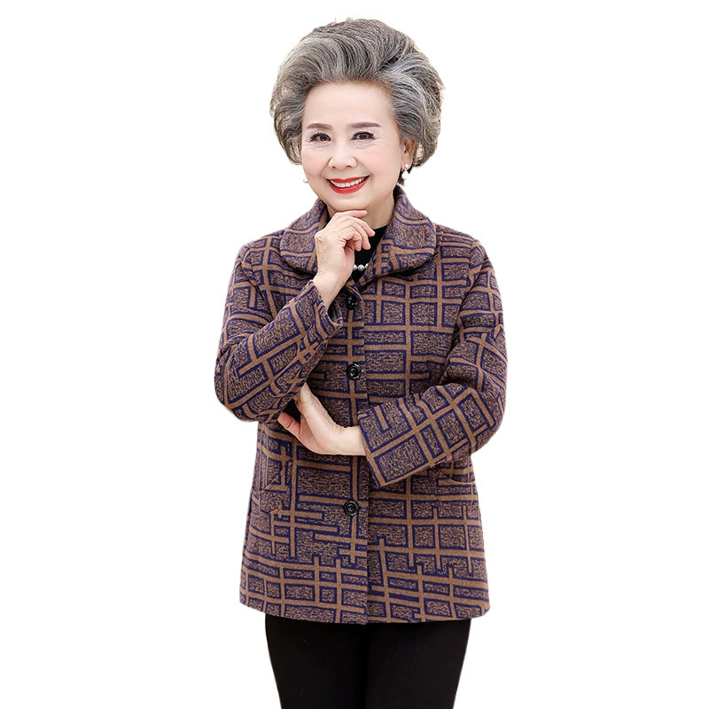 Autumn warm jacket for elderly, set, 60-70-80 years