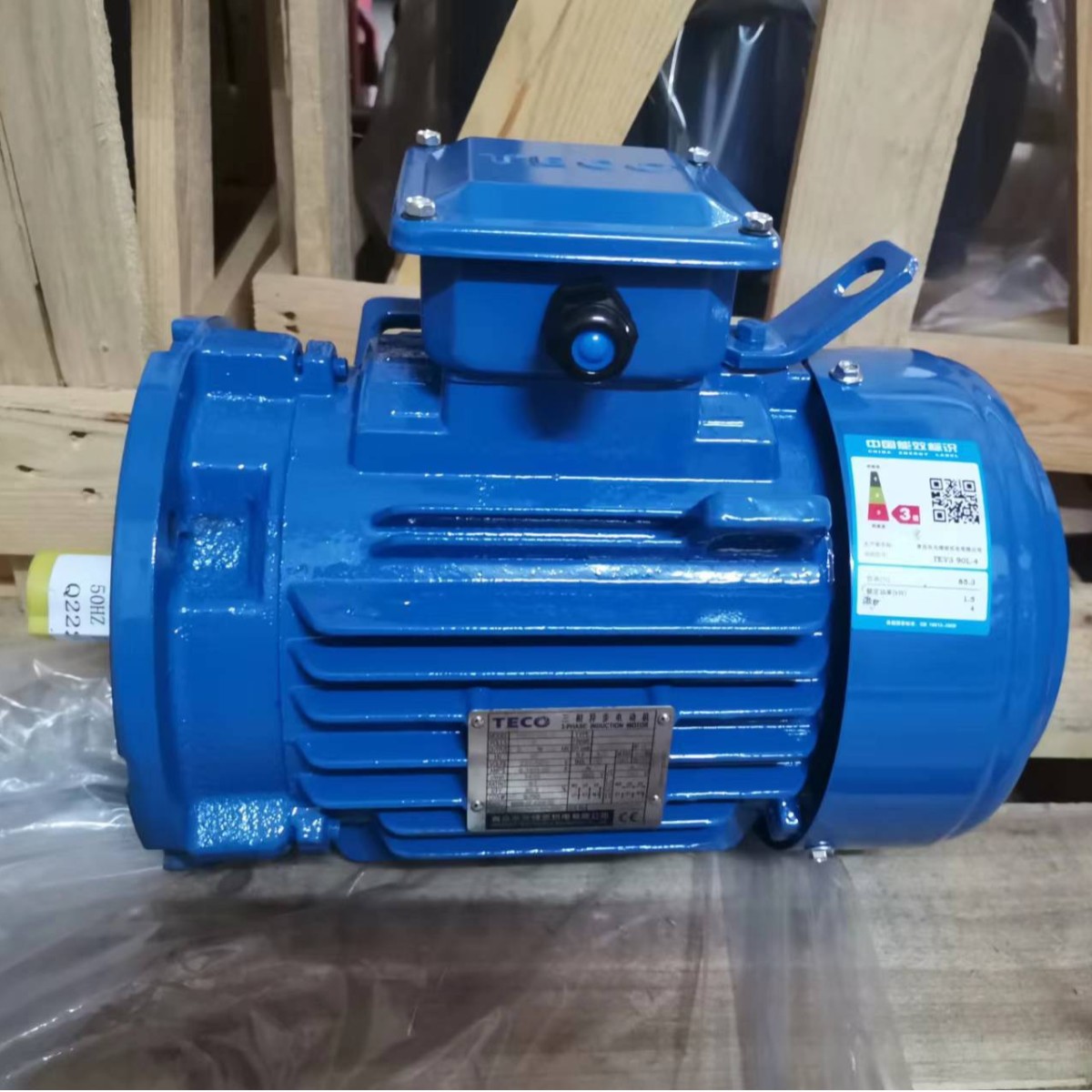 TECO东元三相异步感应电动机立式马达AEUV3N 1.5KW 4P电机