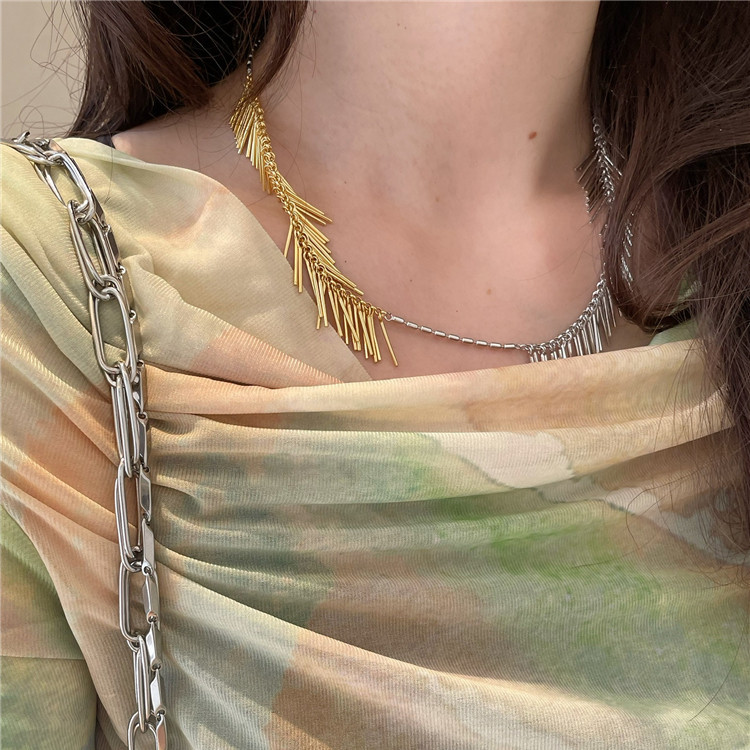 Fashion Tassel Copper Pendant Necklace 1 Piece