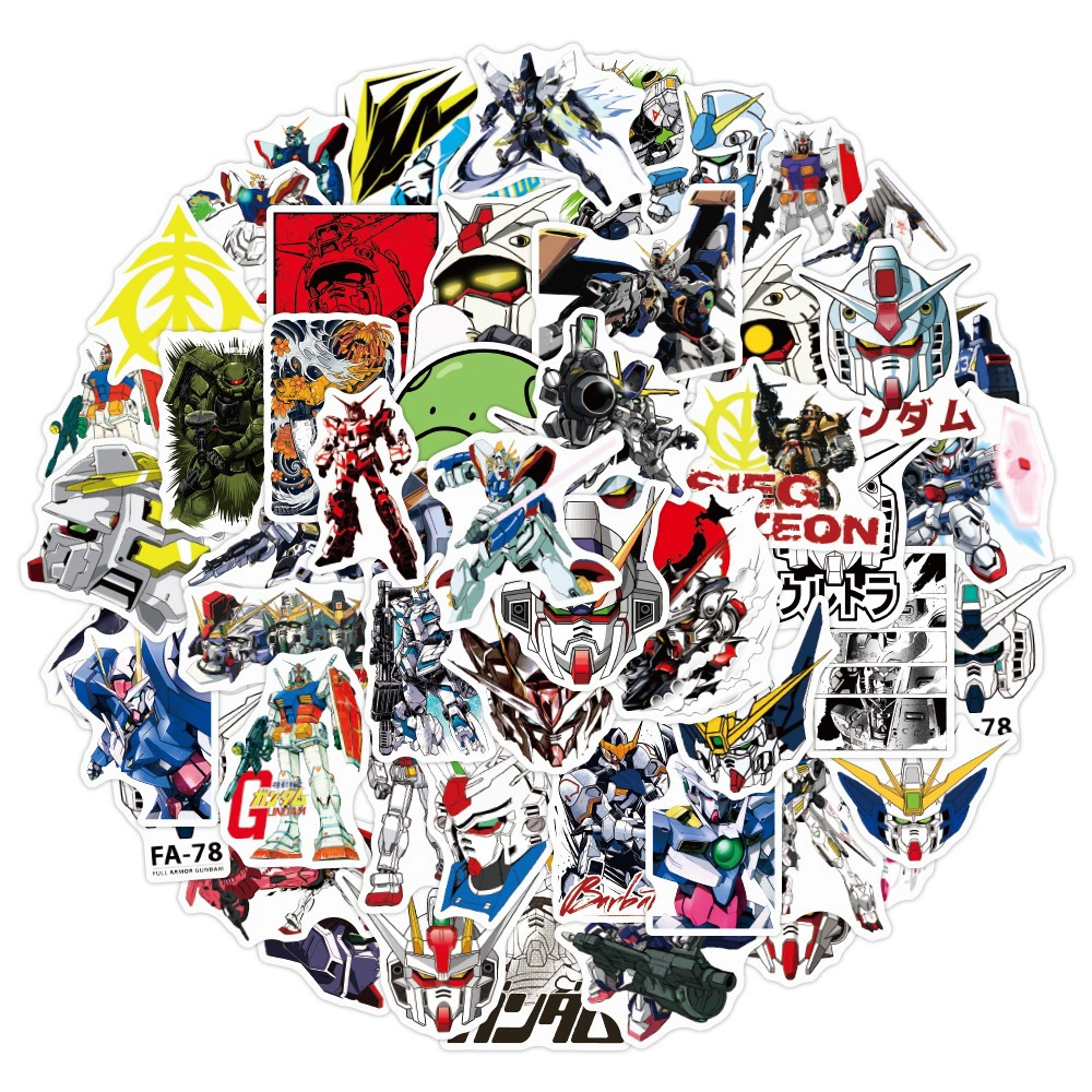 Cartoon robot, suitcase, scooter, sticker, graffiti