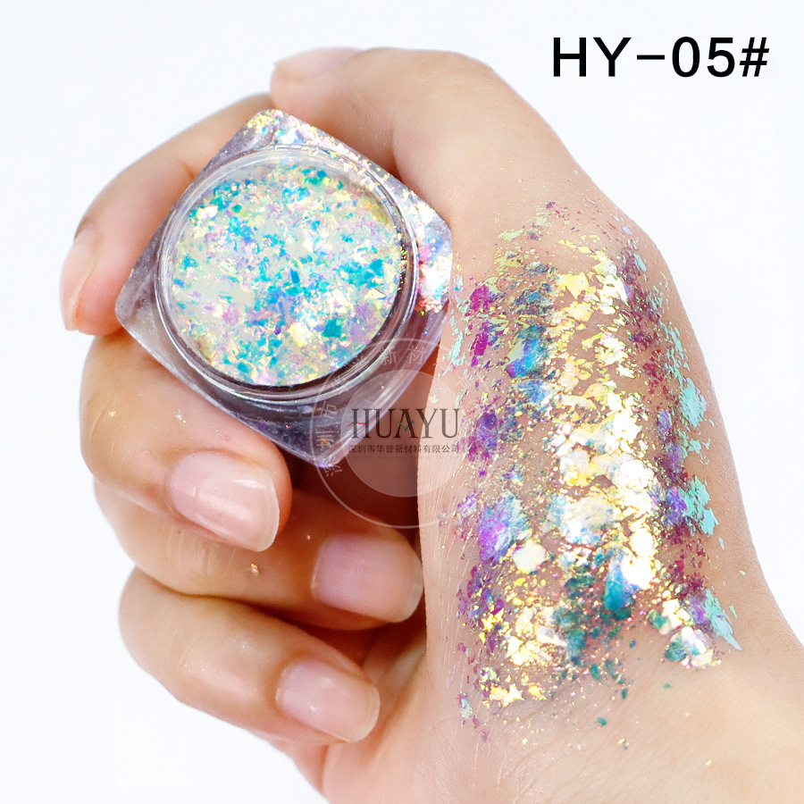 Explosiva transfronteriza camaleón óptico película gruesa Yunjin rosa arco iris estrella camaleón película gruesa ópalo rosa nail art sombra de ojos