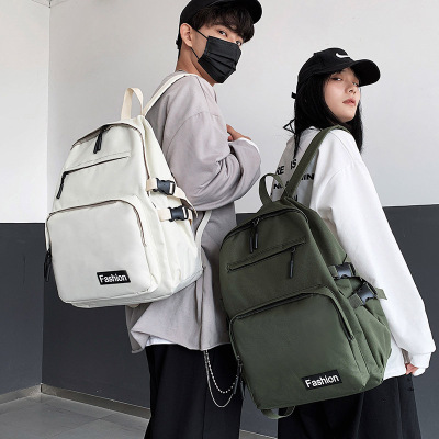 學生書包定制logo韓版休閑大容量初中生背包男女生尼龍雙肩包外貿