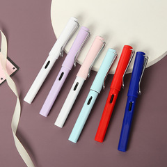 Business Signature Pen Colorful Student Ink Cartridge Pen Set Ergonomic Calligraphy Practice Writing Reversible Ink Cartridge Writing Pen