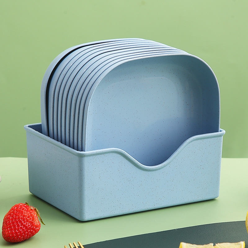Nordic blue (dark square) 10 pieces + base