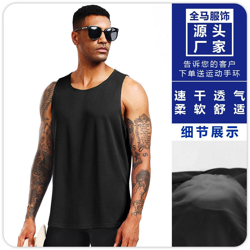 Жилет без рукавов, свободный спортивный жилет, быстросохнущая дышащая мужская футболка для бега, бадминтона, марафона, одежда для фитнеса