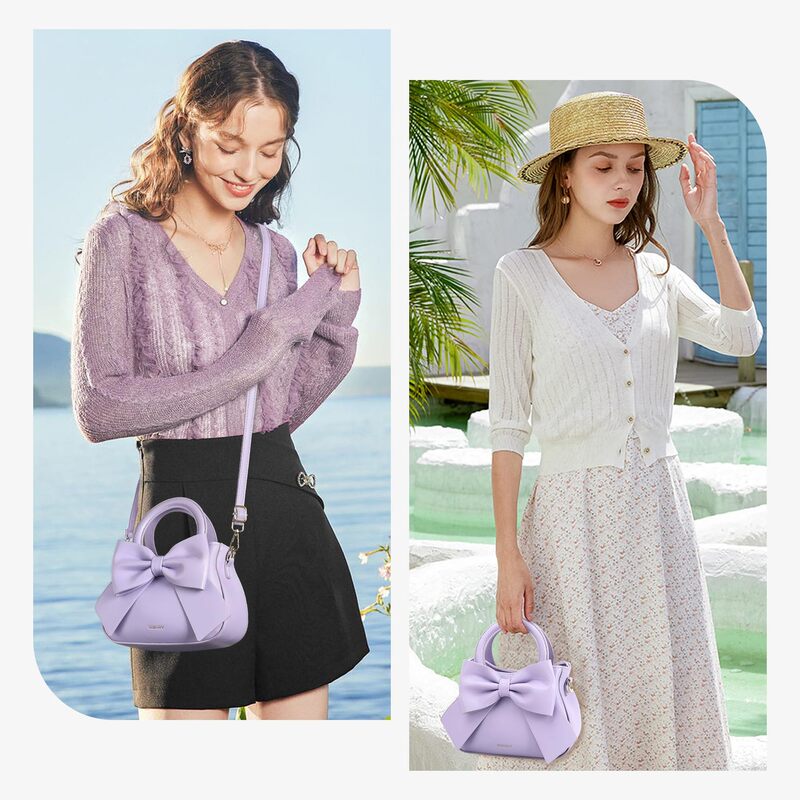 2026 New Model Women's Small Wallet Crossbody Bag Pu Crossbody Bag and Handbag with Top Handle and Cute Butterfly