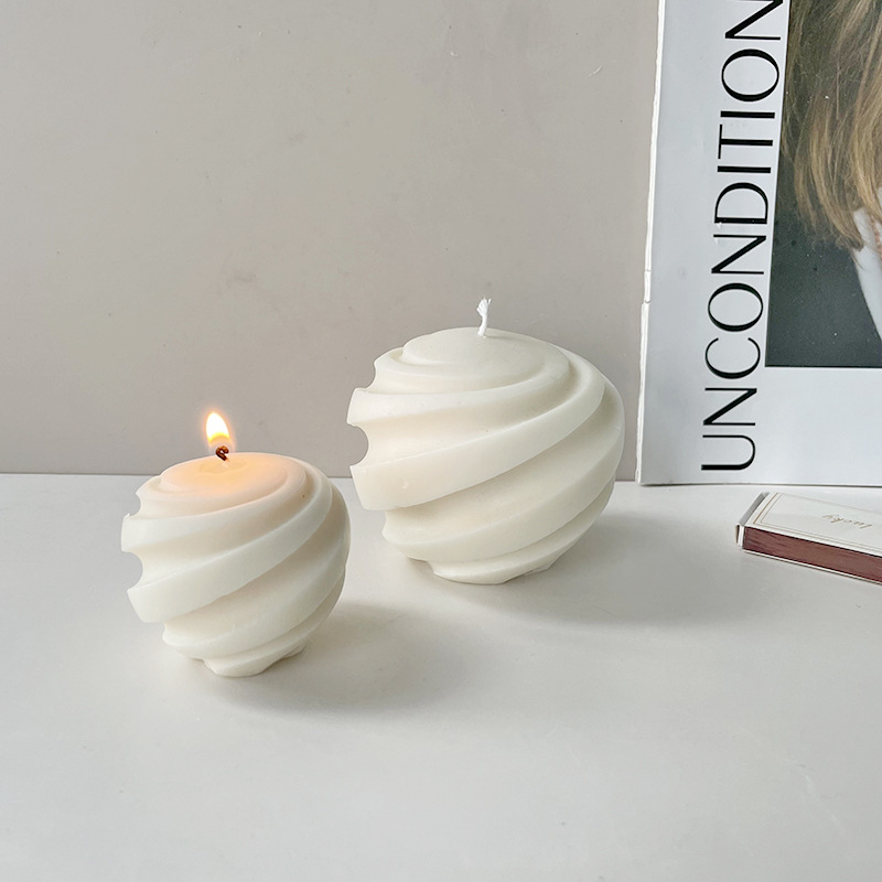 DIY hilo forma aromaterapia vela molde de silicona INS viento hilo bola geométrica hecha a mano jabón vela molde