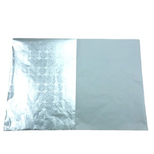Customized Silver Stereo Pattern 50*70cm Aluminum Foil Composite Paper Chocolate Wrapping Paper Kitchen Cake Surround