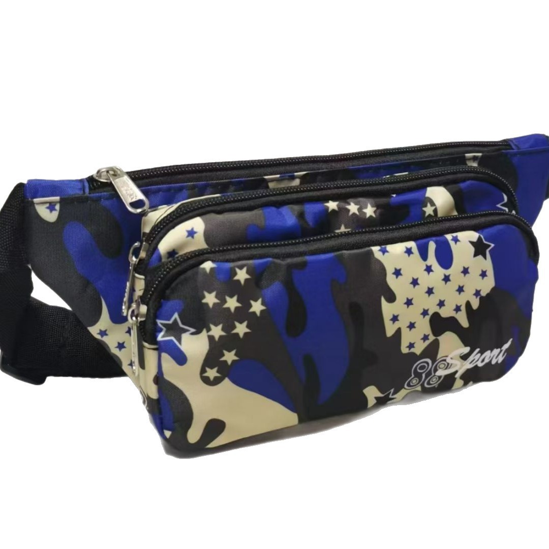 Hongxin Men's and Women's Outdoor Sports Waist Bag Running Portable Multi-Functional Small Waist Bag Oxford Cloth Cash Register Mobile Phone Bag
